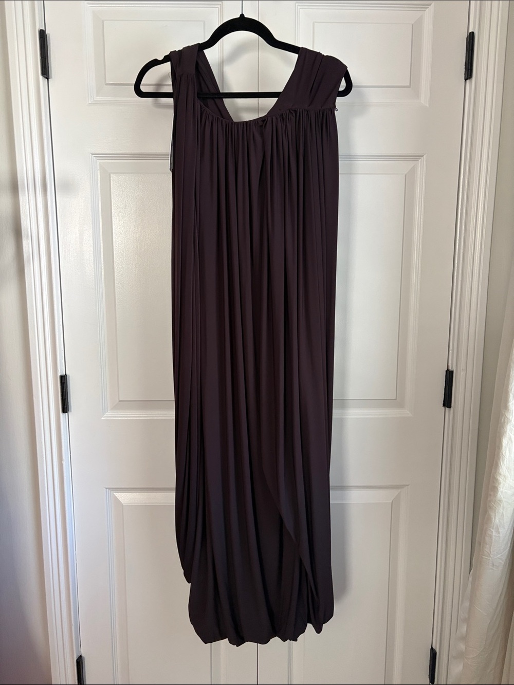 Zara Sleeveless Maxi Dress in Deep Plum